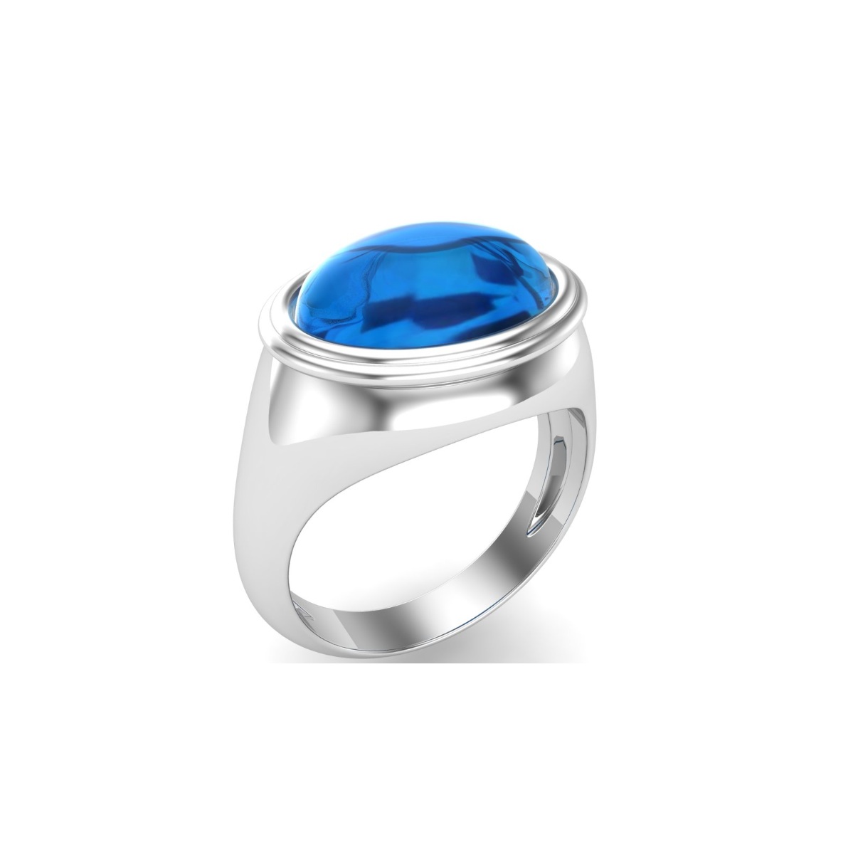 Bague lapis lazuli argent Sky chevalière